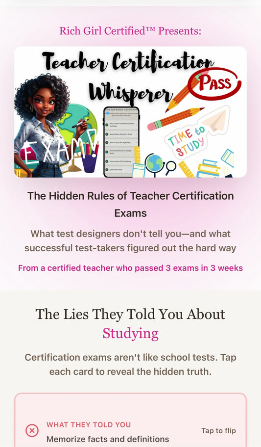 Teacher Certification Whisperer