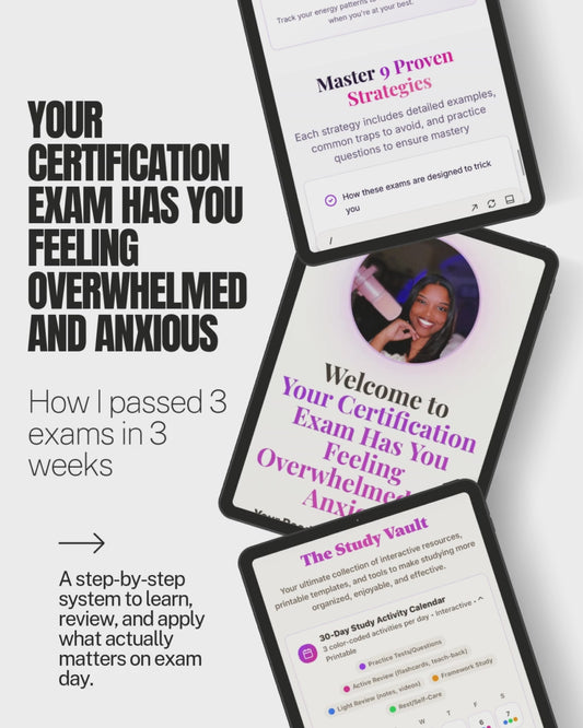 Your Certification Exam Has You Feeling Overwhelmed and Anxious